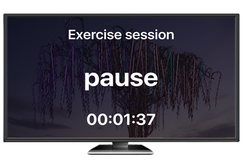 Exercise paused screenshot