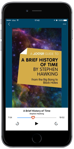 The joosr app running on an iPhone